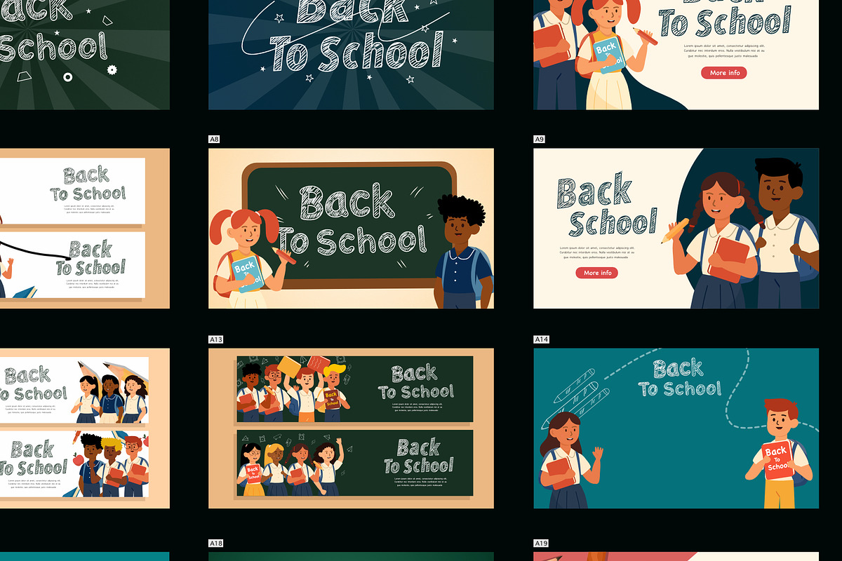 Back to School Vector Background and, an Education Illustration by foxndeer (Photo 3 of 3)