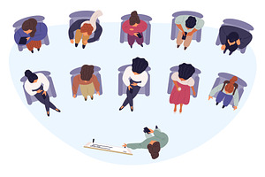 Female consultant giving, a Person Illustration by Vectorbuum