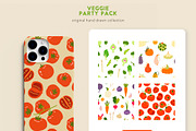 Veggie Party Pack, a Food Illustration by Volha Studio (Thumbnail 10 of 10)