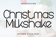 Christmas Milkshake | Script Font, a Script Font by Scratchones (Thumbnail 1 of 8)