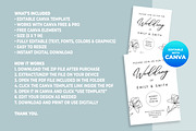 Minimalist Floral Wedding Invitation, an Invitation Template by M9 Design (Thumbnail 5 of 5)