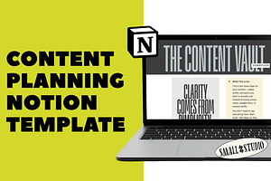 Social Media Content Hub - Notion, a Websites & App Template by hellosmallstudio