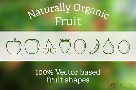 Fruit Vector shapes