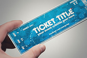 Blue Christmas ticket template, a Card Template by Tzochko (Thumbnail 1 of 5)
