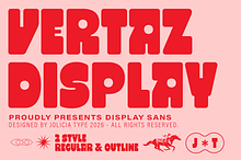 Vertaz Display | Chunky Font