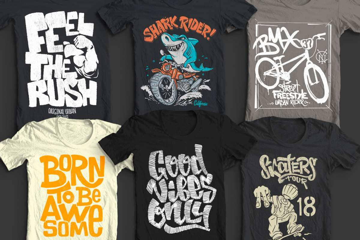 44 T-Shirt designs collection, an Illustration by Urbanshop (Photo 7 of 9)
