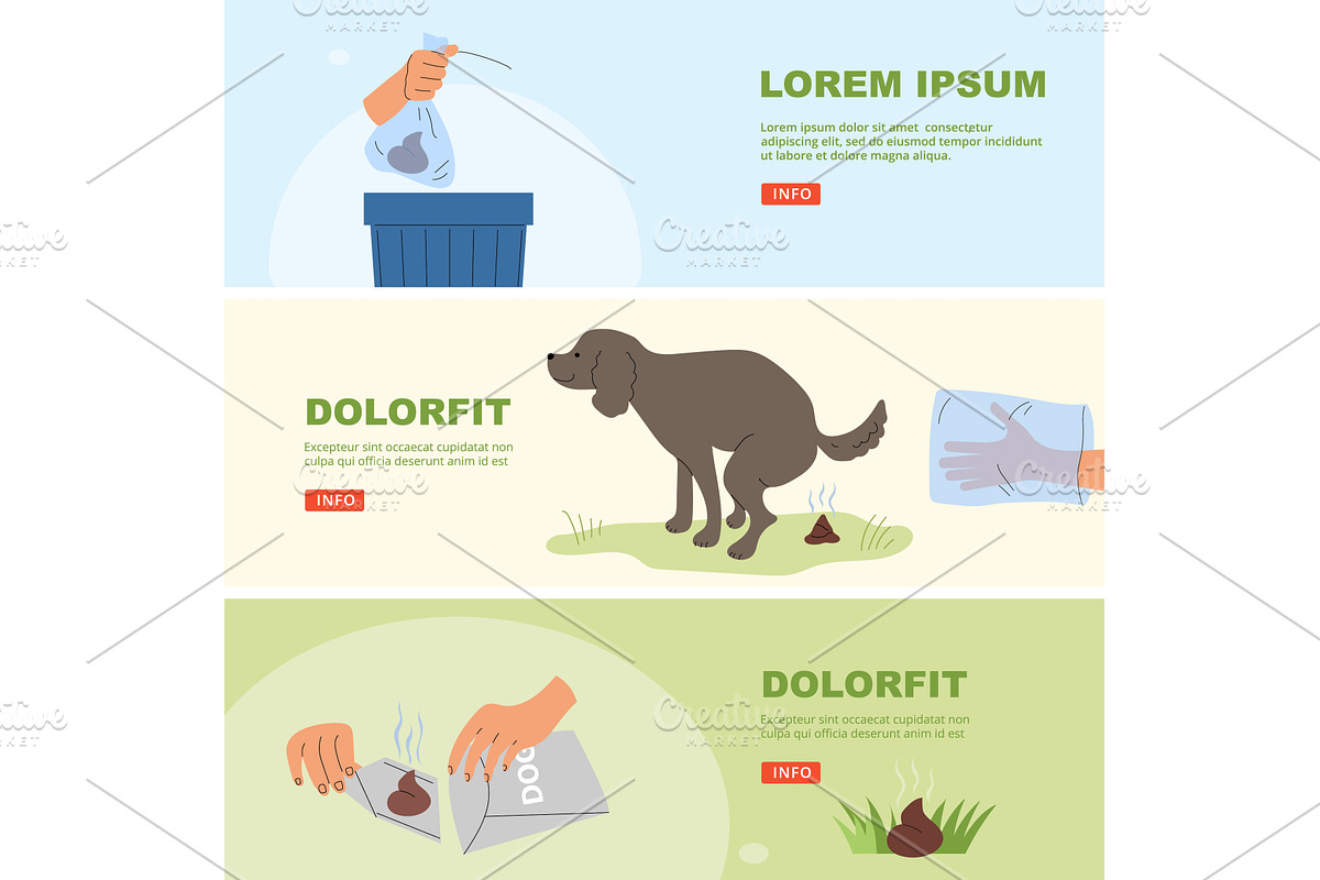 Clean up after dog. attention remove, an Animal Illustration by Onyx