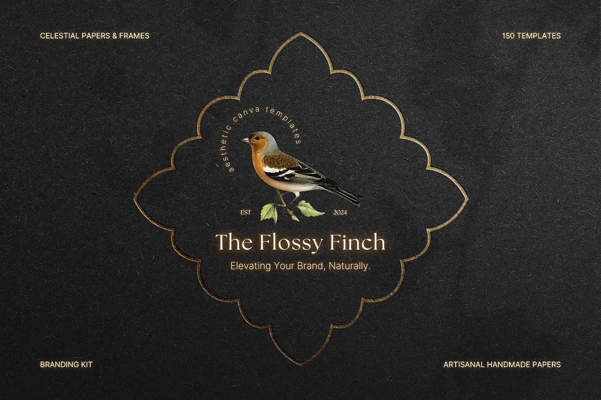 Celestial Gold Foil Papers & Frames, a Social Media Template by The Flossy Finch (Photo 19 of 20)