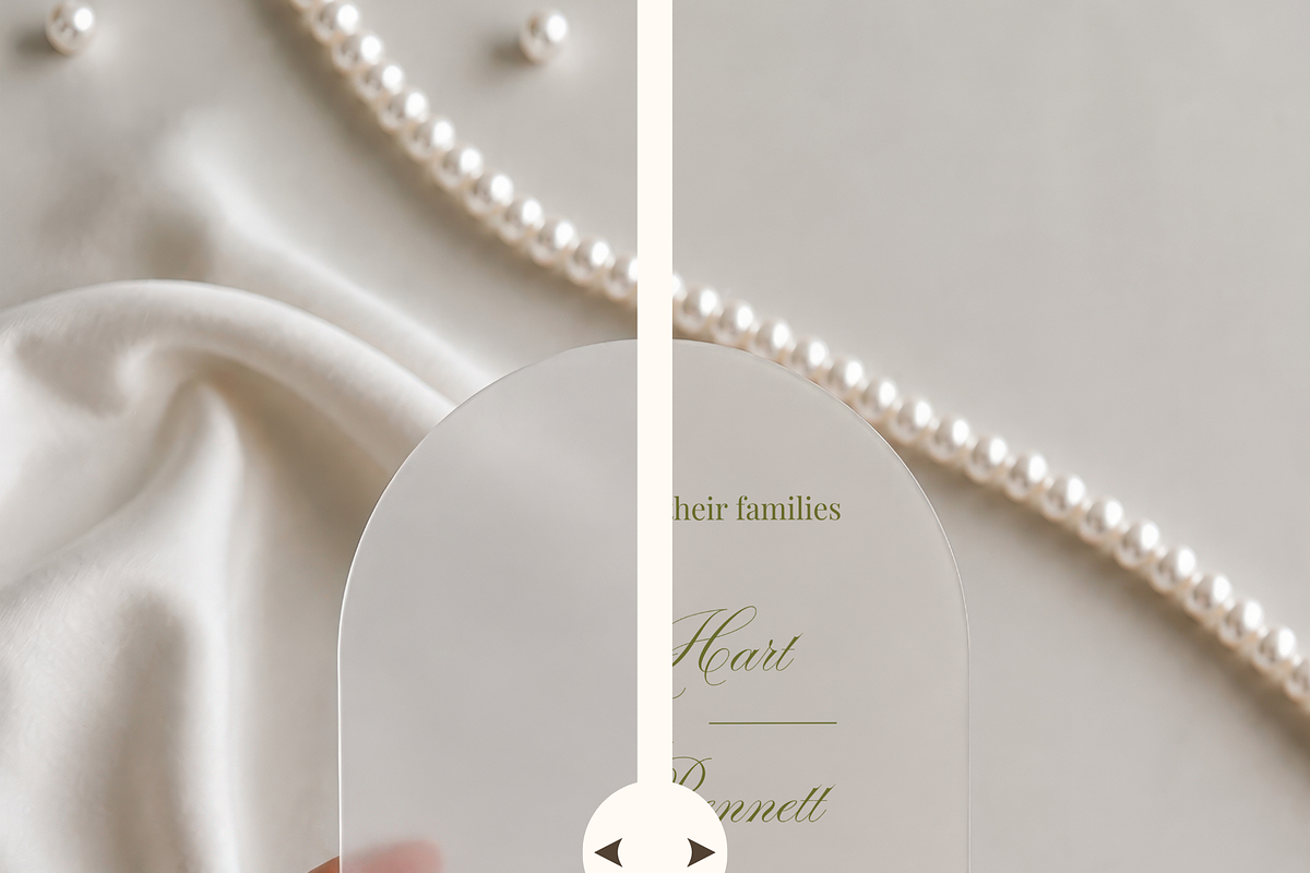 5x7 Acrylic Arch Invitation Mockup, an Advertising Mockup by Serenefeeling (Photo 5 of 7)