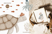 Sea Voyage. Kids graphic collection, an Animal Illustration by polikarpovaart (Thumbnail 7 of 9)