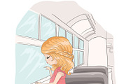 set with 32 cartoon girls-cute girls, an Animal Illustration by StudioLondon (Thumbnail 32 of 33)