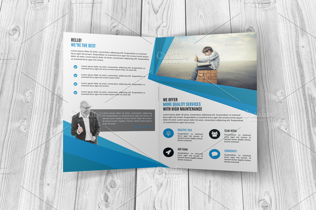 Corporate Bi-Fold Brochure Template, a Brochure Template by Alice_s (Photo 3 of 9)