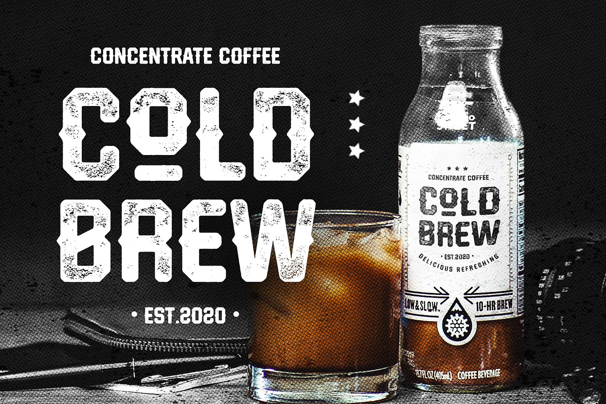 Hardcore Hipsta, a Sans Serif Font by Arterfak Project (Photo 4 of 12)