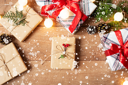 Christmas Background. Top View