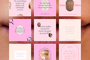 Beauty Queen Quotes Social Templates