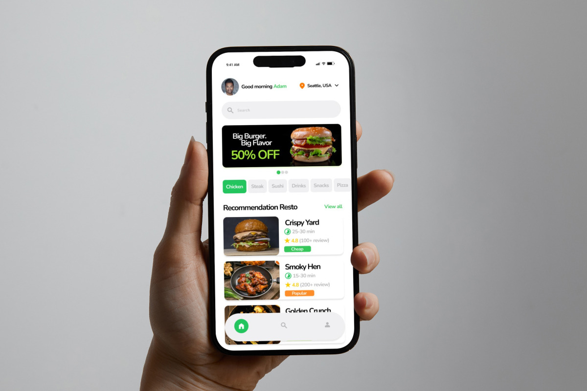 Freshgo - Food Delivery App Design, an App Template by productype1 (Photo 5 of 5)