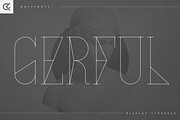 Gerful - Creative Display Typeface, a Font by Only Fonts (Thumbnail 1 of 10)