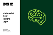 Minimalist Brain Nature Logo, a Branding & Logo Template by Luxury Logos (Thumbnail 1 of 4)
