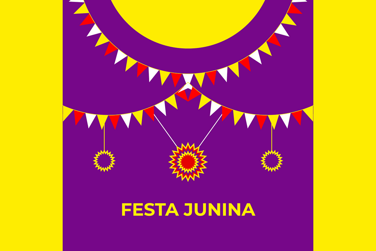 Festa Junina Design, a Decorative Illustration by Lakhan1998 (Photo 2 of 4)