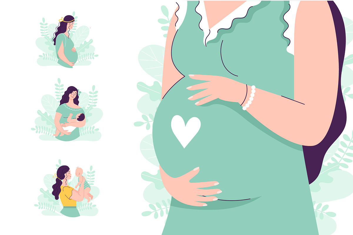 Happy pregnancy and motherhood, a Decorative Illustration by My May Art (Photo 3 of 18)