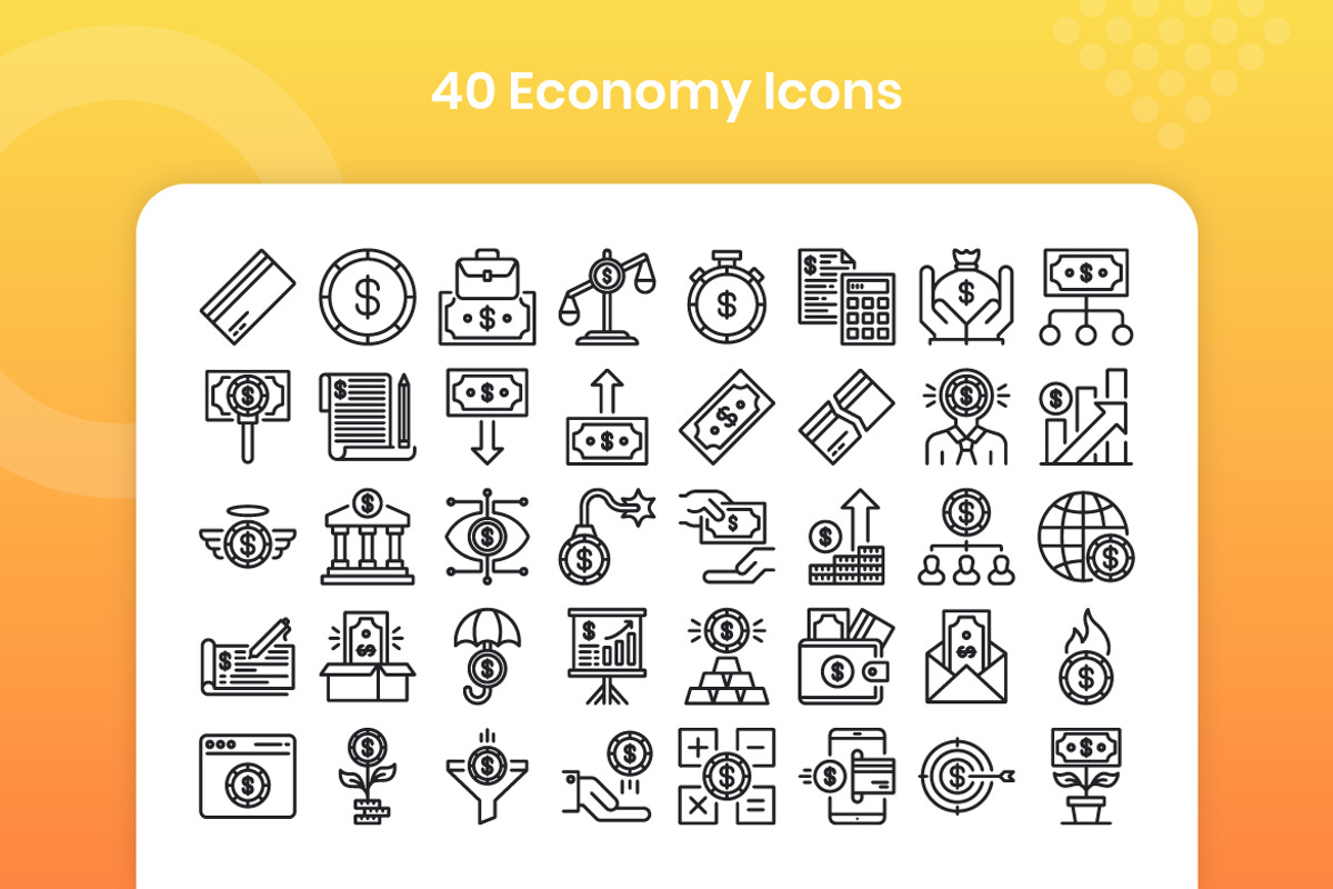 40 Economy - Line, an Outline Icon by Kmg Design (Photo 2 of 2)