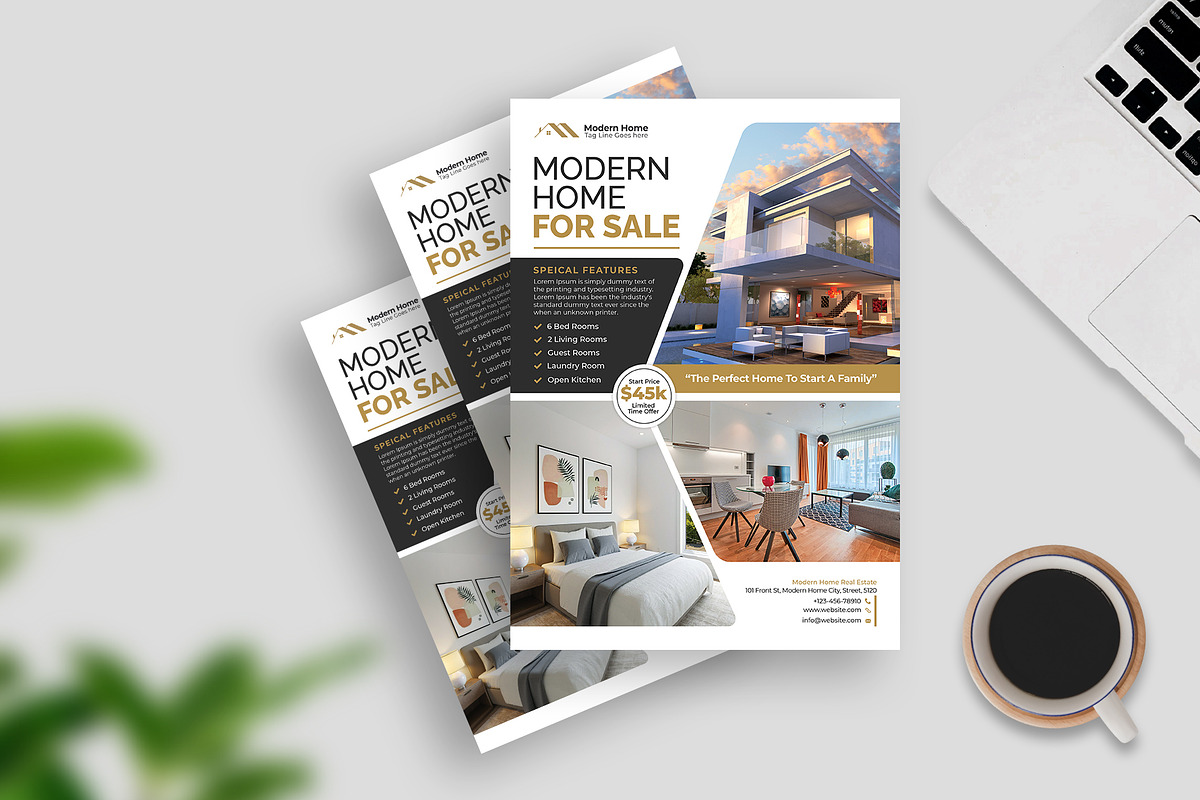 Real Estate Flyer Template, a Flyer Template by Abdul Studio (Photo 2 of 4)