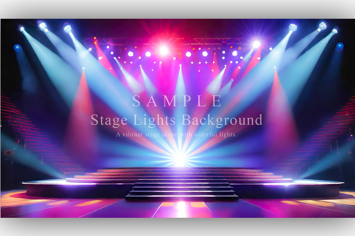 15 Stage Lights Background, a Background Graphic by NOMO DESIGN (Photo 13 of 16)