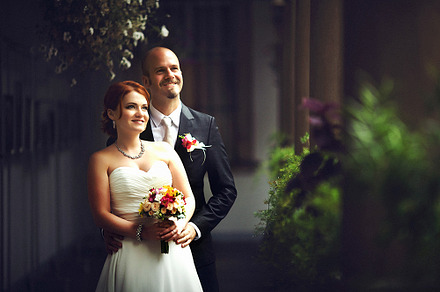 Stunning couple on the green balcony, a Person Photo by IvashStudio