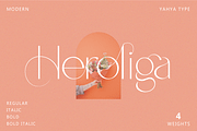 Heroliga - Modern Sans Serif Font, a Sans Serif Font by Yahya Type (Thumbnail 1 of 23)