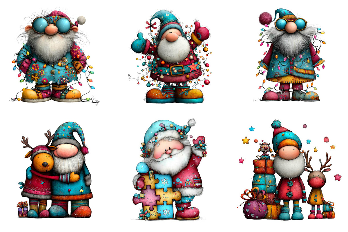 Christmas Santa Sublimation, an Illustration by CreationArt (Photo 4 of 5)
