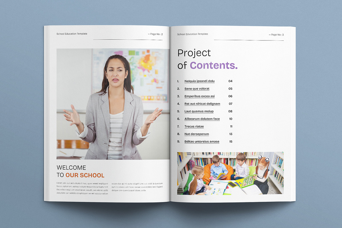 Education Template, a Brochure Template by E-Type (Photo 2 of 7)
