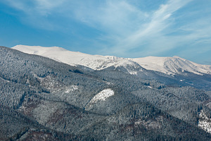 Winter snowy Carpathian mountains, Ukraine, a Nature Photo by YuriyB