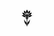 Black Floral Silhouette Set, an Illustration by balal (Thumbnail 3 of 21)