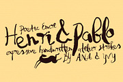 HENRI & PABLO paintbrush font, a Handwritten Font by ana & yvy (Thumbnail 2 of 15)