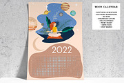 Moon Calendar 2022 Calm, a Stationery Template by land art (Thumbnail 1 of 5)