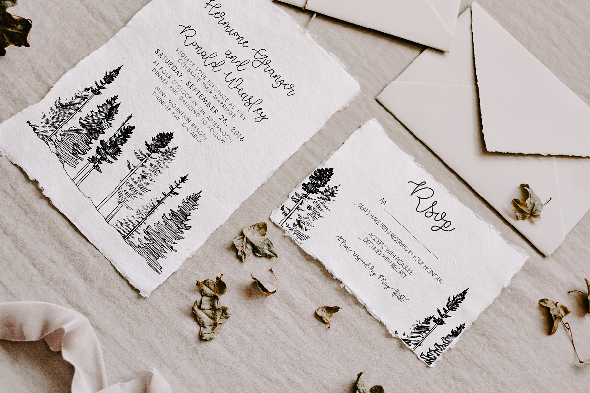 Deckle Edge Paper Mockup Bundle, a Print Template by Barn Owl Studio (Photo 10 of 11)