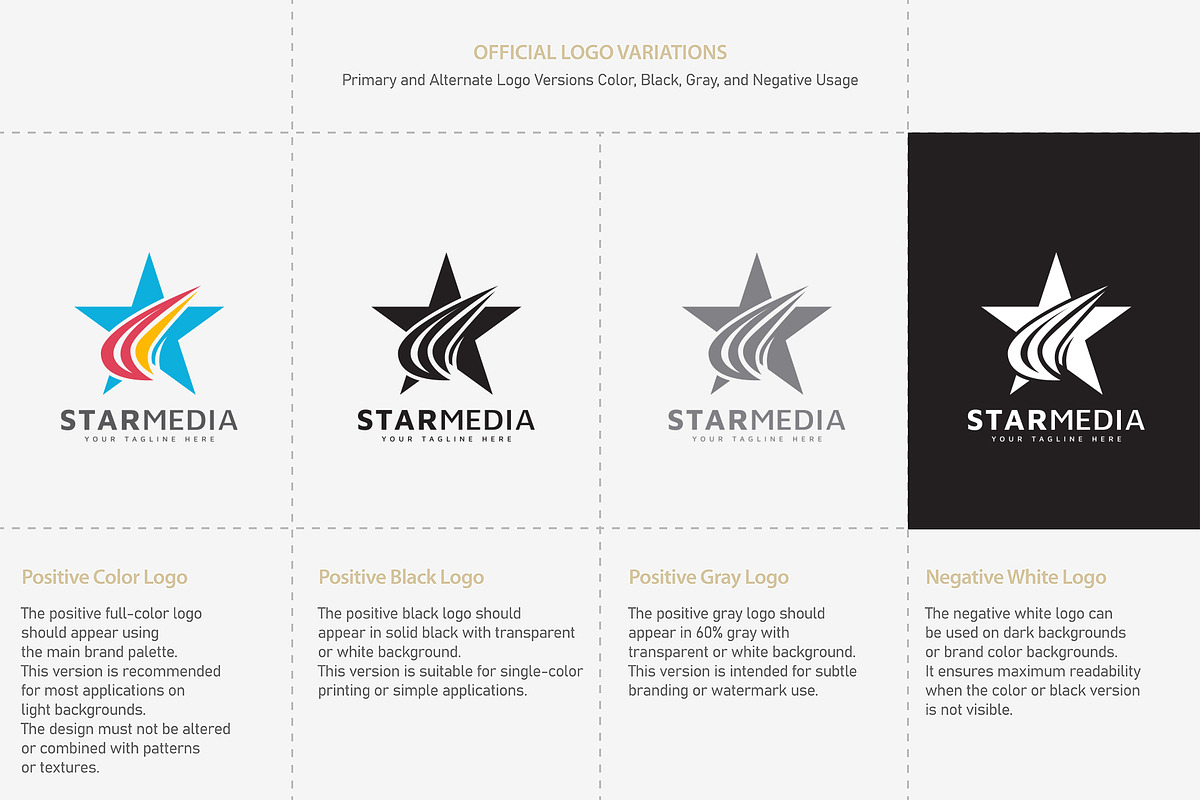 abstract star logo design, a Branding & Logo Template by vexper (Photo 2 of 4)