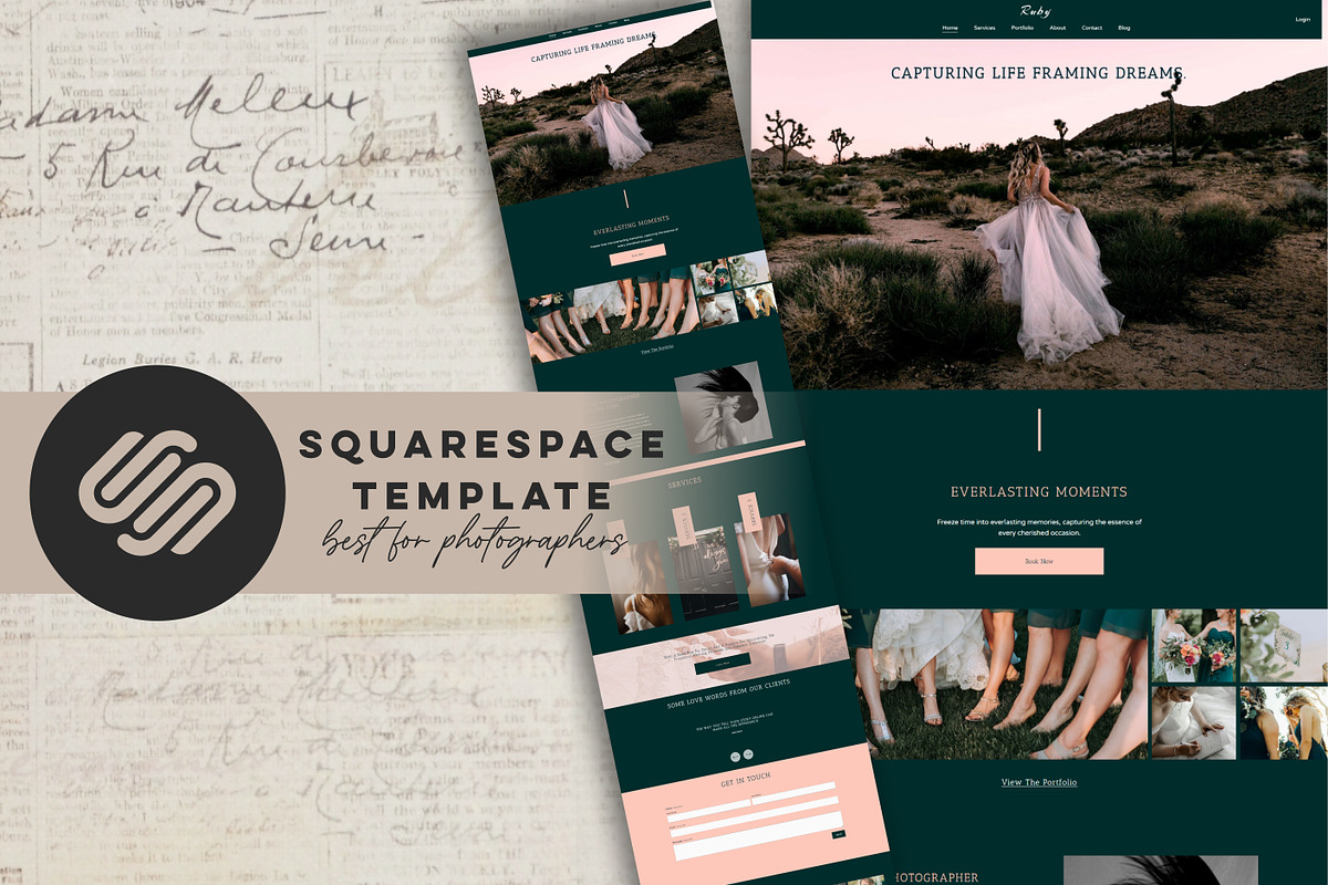 Squarespace photographer website, a Squarespace Template by Design House (Photo 1 of 10)