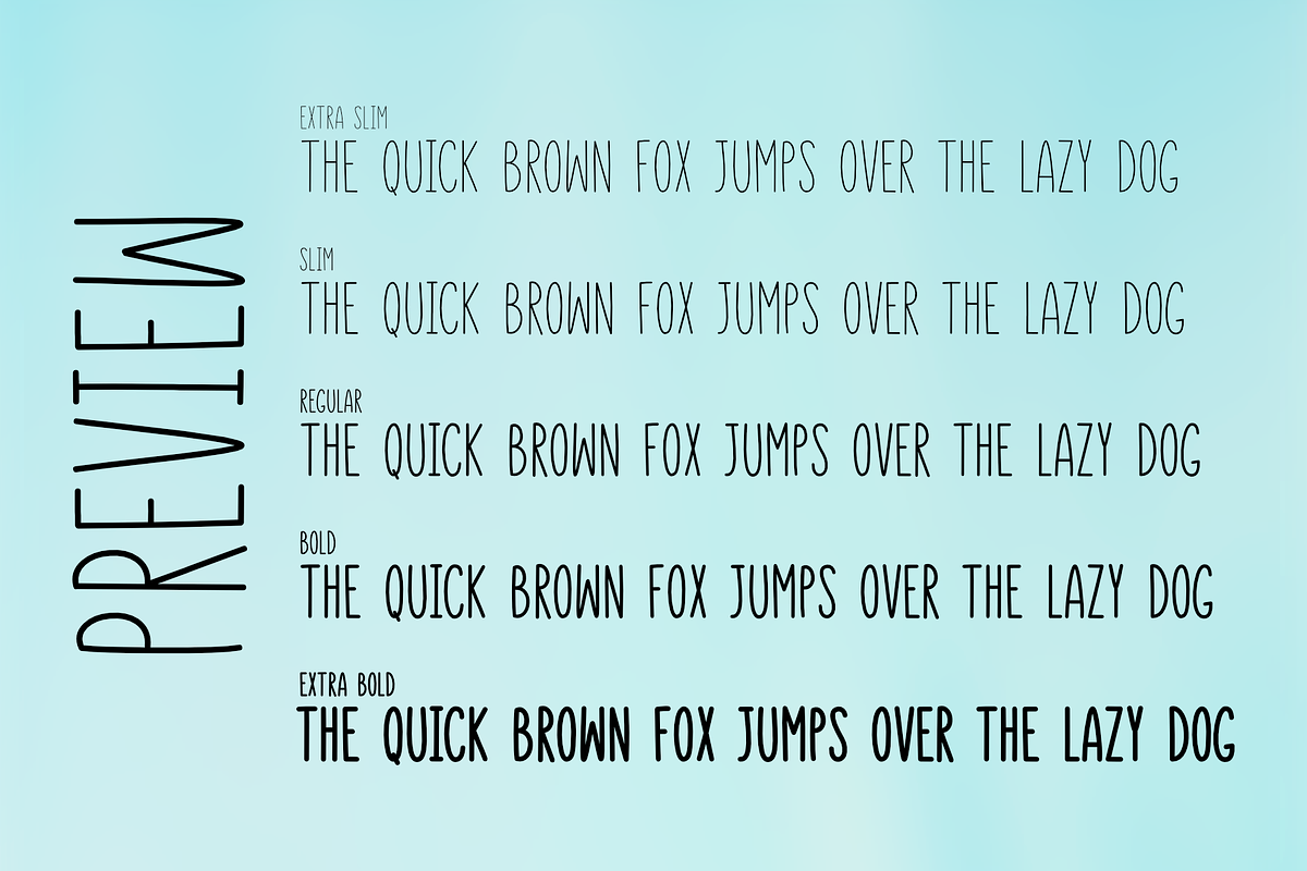 Aqualine | a handwritten font, a Sans Serif Font by Design av MAD (Photo 2 of 7)
