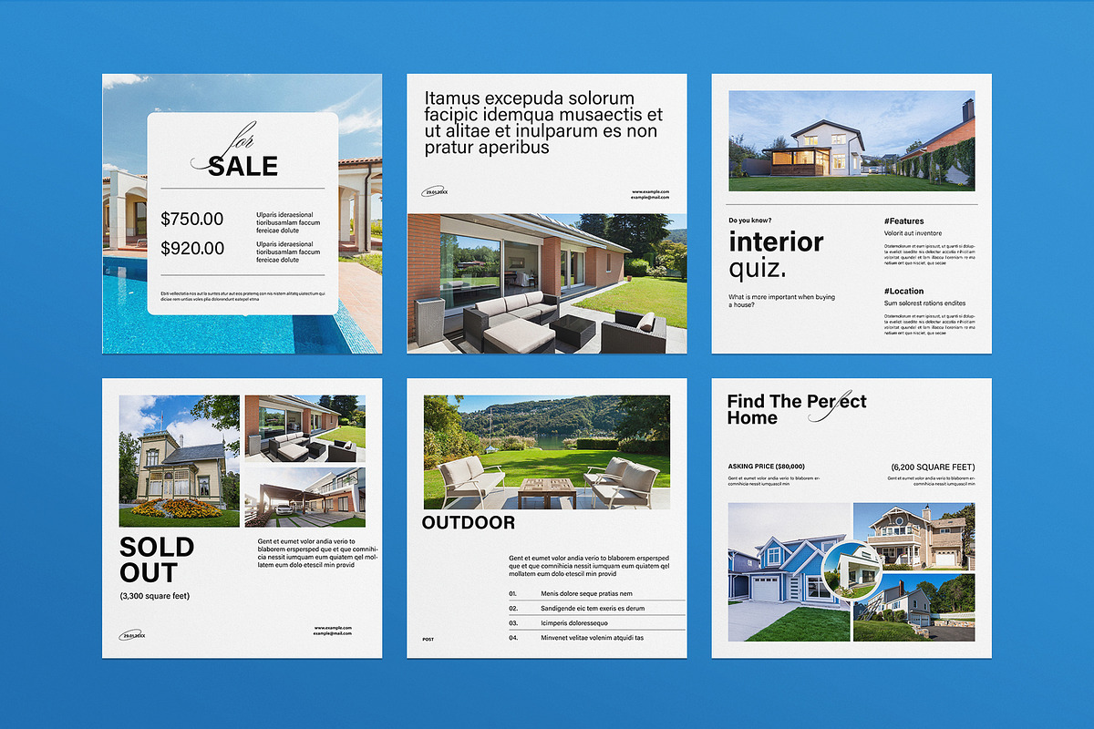 Luxury Real Estate Post Template, a Social Media Template by E-Type (Photo 3 of 5)