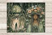 Green Witch Junk Journal Paper, a Person Illustration by GlamArtZhanna (Thumbnail 9 of 10)