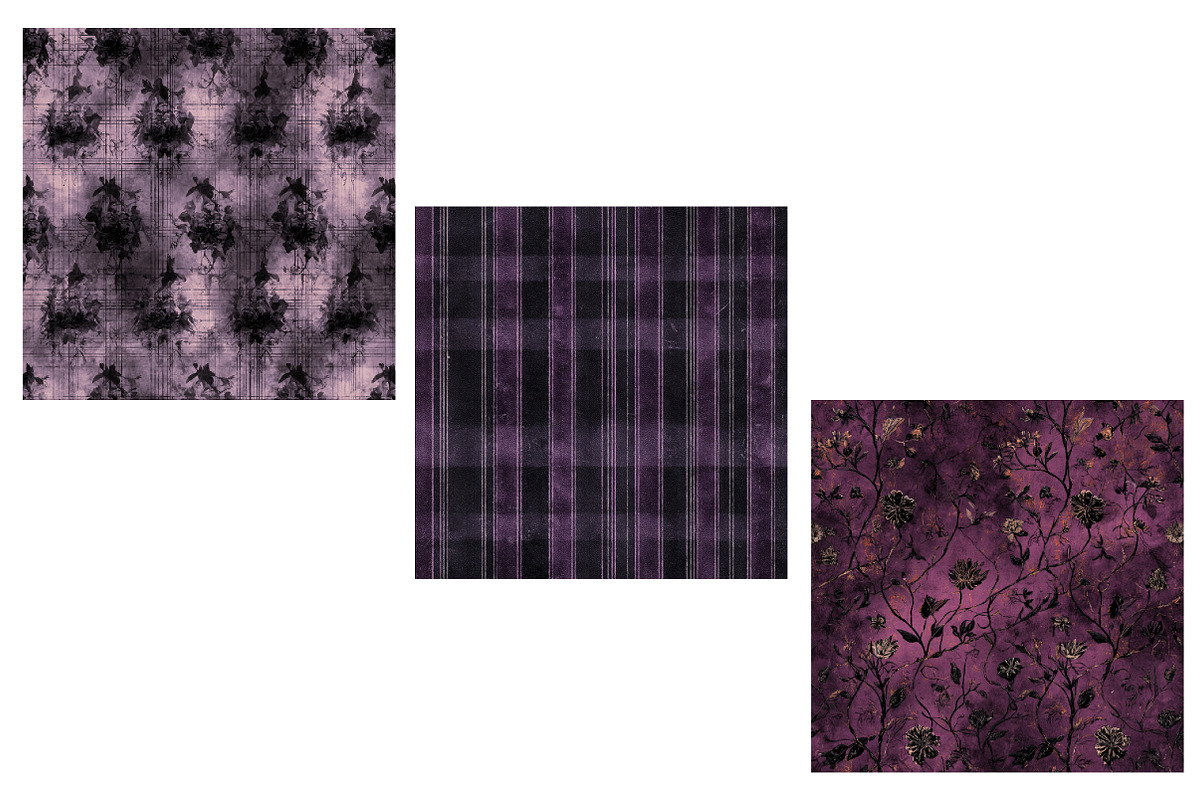 Purple Gothic Digital Paper, a Seasonal Illustration by Designworld (Photo 6 of 6)