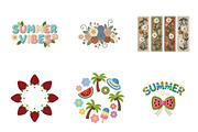 Faux Yarn Beach Summer Clipart, an Illustration by SinaCreation (Thumbnail 2 of 11)