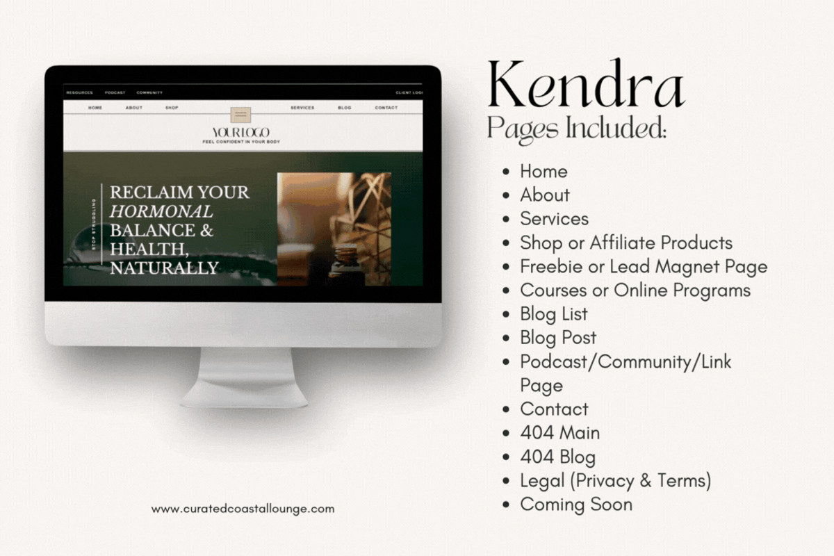 Kendra Template | Health & Wellness preview 3