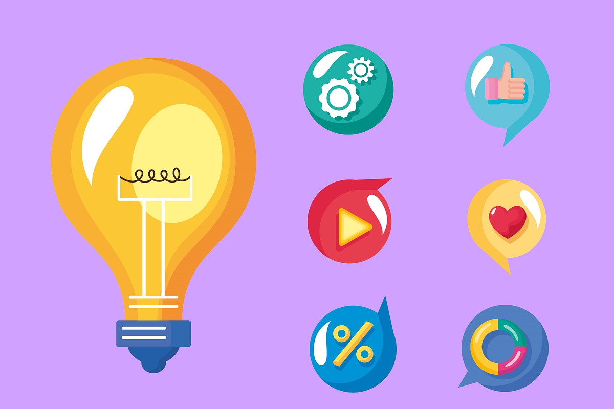 Marketing Strategy Icon Set, a Templates & Theme by studiogstock (Photo 2 of 3)