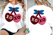 Valentine Knitted XOXO Heart Cherrie, an Illustration by Craft Nest (Thumbnail 6 of 7)