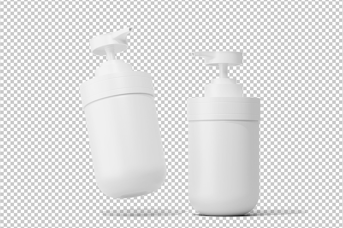 Pump Bottle Mockup, a Cups & Container Mockup by Akebareee (Photo 2 of 3)