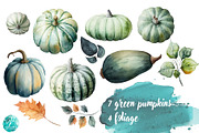 Watercolor Pumpkins, an Object Illustration by Verdigris Studios (Thumbnail 3 of 4)