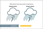 Minimal weather icons, an Outline Icon by Picture Window (Thumbnail 3 of 5)