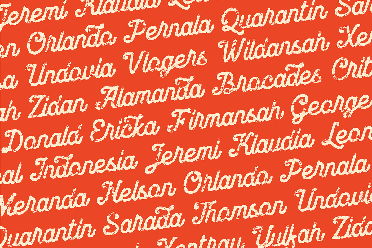 Brocades - Crafted Font, a Sans Serif Font by Edignwn Type (Photo 8 of 9)
